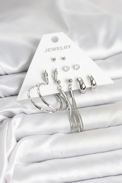 pirinç küpe set - EBJ251025W36702 ürün görseli