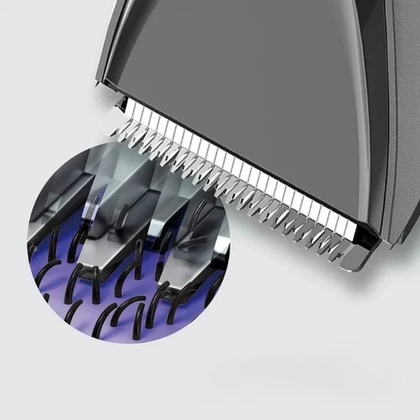 Şarjlı Ayarlanabilir Başlıklı Saç Sakal Traş Makinesi - 3