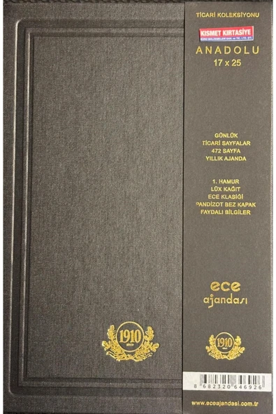 Ece 17X25 AJANDA ANADOLU GÜNLÜK TİCARİ 2026 - Resim 3