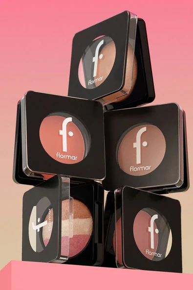 Flormar Baked Blush-On Yüksek Pigmentli & Doğal Işıltılı Fırınlanmış Allık 040 SHIMMER PINK - Resim 6