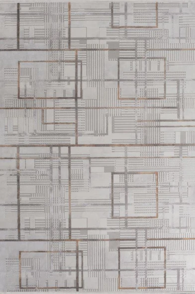 Gabardin Halı Omega 267B Serisi Triko Akrilik Salon Oturma Yatak Odası Halısı - Resim 3