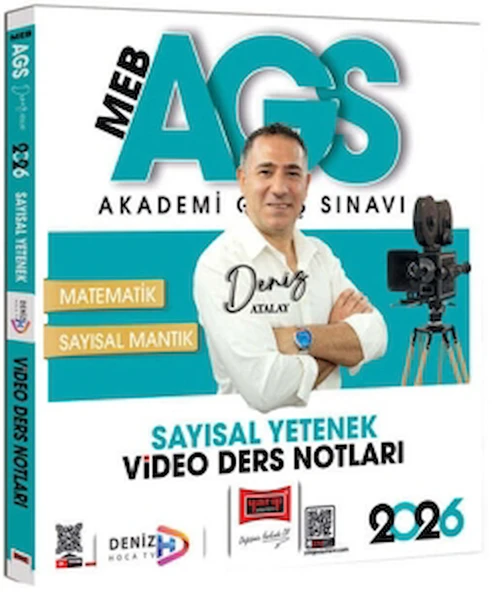 2026 MEB-AGS Sayısal Yetenek Video Ders Notları / Deniz Atalay / Yargı Yayınevi / 9786253707101 ürün görseli