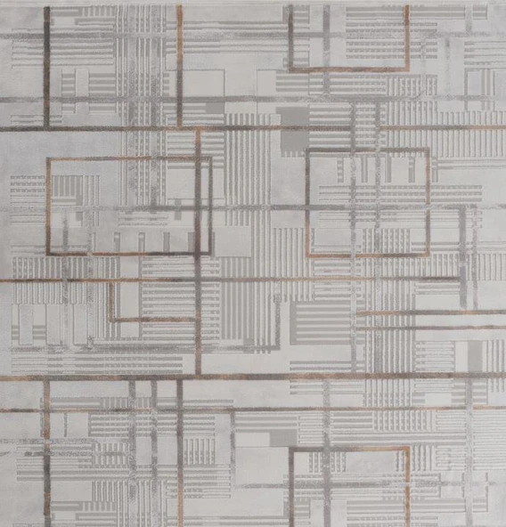 Gabardin Halı Omega 267B Serisi Triko Akrilik Salon Oturma Yatak Odası Halısı - Resim 2