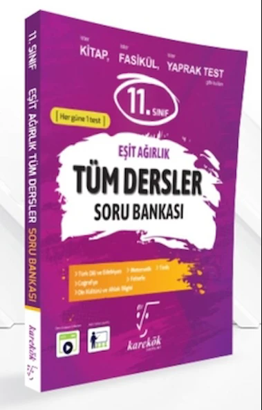 11. Sınıf Tüm Dersler Soru Bankası (EA) / Kolektif / Karekök Yayıncılık / 9786258419924 ürün görseli