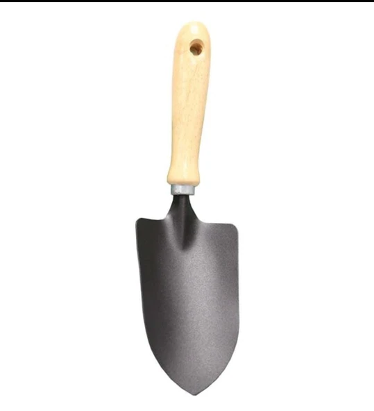 Bahçe Hobi Küreği Geniş Kürek Ahşap Saplı 30 cm