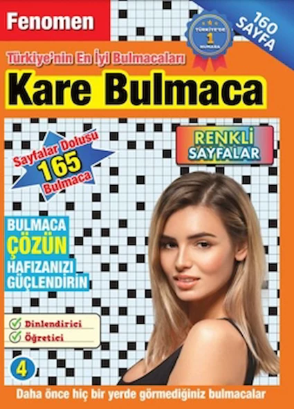 Fenomen Kare Bulmaca 4 / Bertan Kodamanoğlu / Maxi Yayıncılık / 9786256138049 ürün görseli