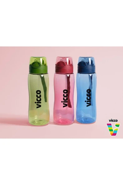 Vicco Su Matarası Kilitli Kapak Tritan Matara Suluk 750 ml Kırmızı - Resim 5