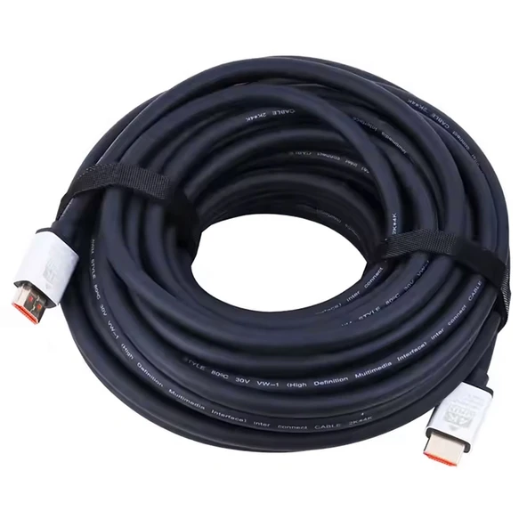 20m HDMI Kablosu | 4K@60Hz, 8K, 4K@120Hz Destekli | Altın Kaplama Konektör | Dayanıklı PVC Kaplama - 6