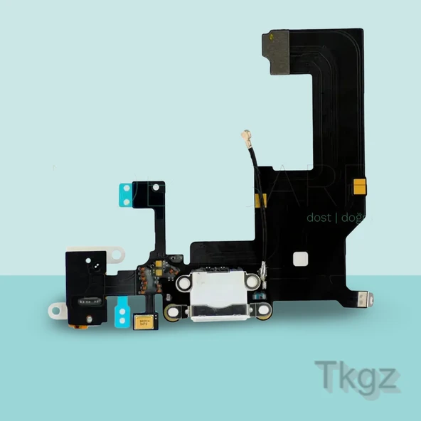 Apple İphone 5 Full Şarj Soketi Filmi FLEX Orjinal (BEYAZ) ürün görseli 1