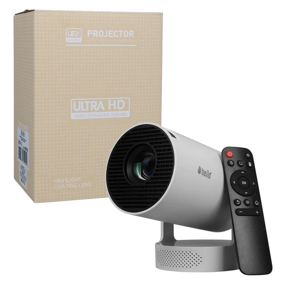 Hello HY300PRO Android 11 Akıllı LED Ayarlanabilir Projeksiyon FHD Kablosuz Görüntü Aktarım Destekli Ev Sinema Sistemi Yansıtma - 5