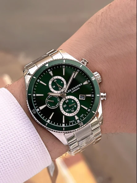 Lee Cooper İtalyan Tasarım Bileklik Hediyeli 2 Yıl Garantili 5 Atm Erkek Kol Saati ELC.08326.370 - Resim 3