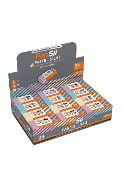 Pansil Pastel Silgi-24 Adet ürün görseli
