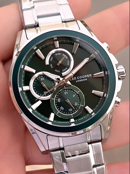Lee Cooper Premium NişanVe Damatlara Özel 2 Yıl Garantili 5 Atm Erkek Kol Saati+Bileklik E.08249.370 - Resim 4