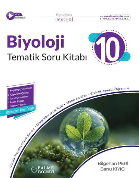 10. Sınıf Biyoloji Tematik Soru Kitabı Palme Yayınları ürün görseli
