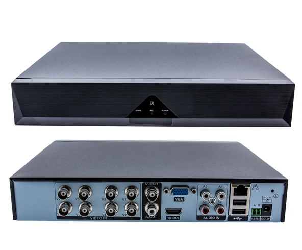 Kadraj 8 Kanal 5MP 1080P Kamera Kayıt Cihazı AHD DVR H265+ Plus 5in1 Hibrit Xmeye