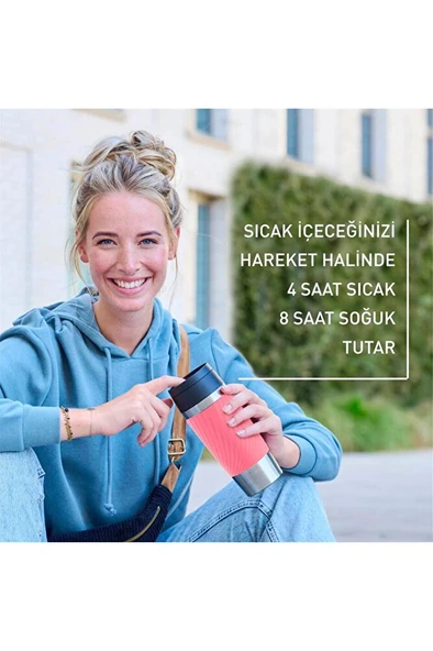 Travel Mug Easy Twist Termos Kırmızı - 0,36 Litre - 5