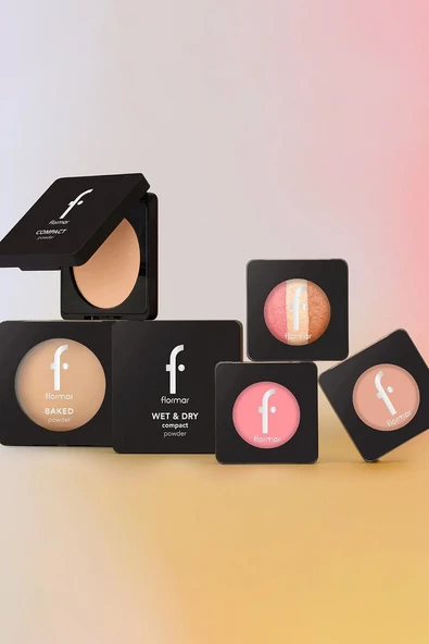 Flormar Yüksek Pigmentli & Doğal Işıltılı Fırınlanmış Kompakt Pudra 020 SOFT BEIGE - Resim 7