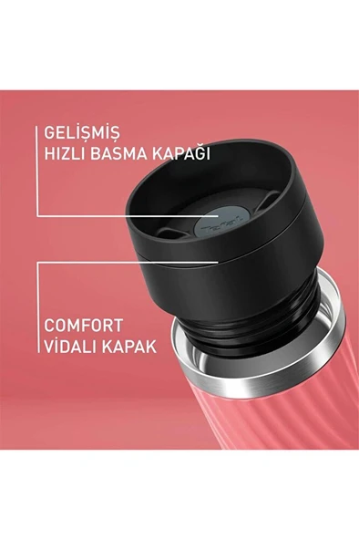 Travel Mug Easy Twist Termos Kırmızı - 0,36 Litre - 4