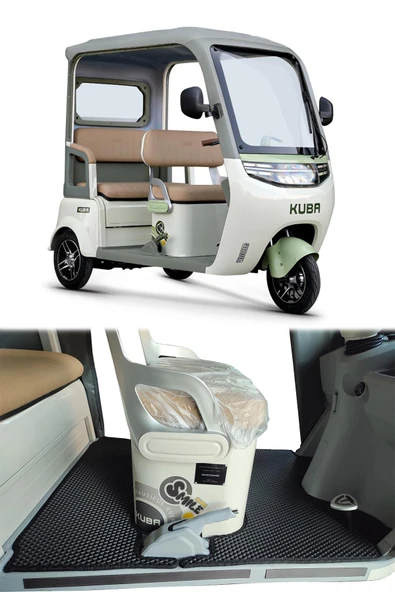 Bod Küba Didi Motor 3D Havuzlu Paspas Siyah ürün görseli