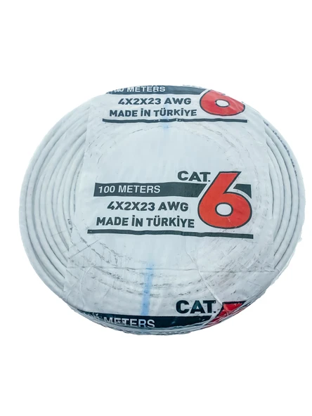 4X2X23 CAT6 Ethernet Kablosu - 100 Metre | Yüksek Hızlı Ağ Bağlantısı - 1