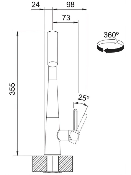 Franke Icon Doccia Krom Spiralli Mutfak Bataryası - 7