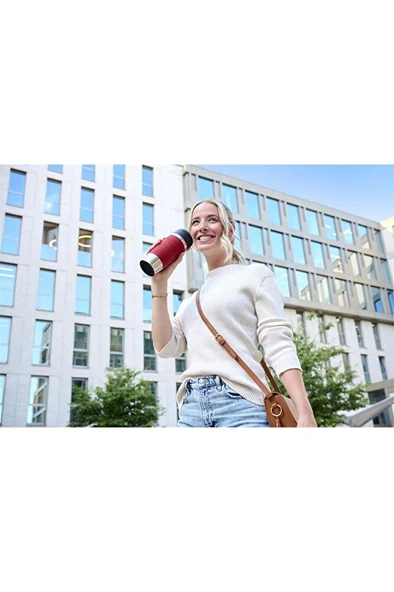 Travel Mug Termos - Kırmızı - 0,36 Litre - 8