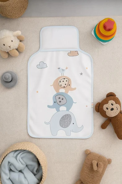 Ekebaby Desenli Pratik Alt Açma Fil EKE.FİL.5008