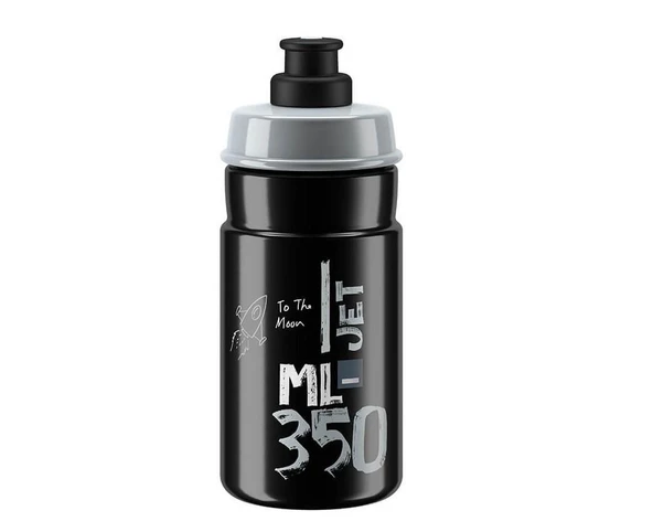 Elite Jet 350 ml Bisiklet Suluğu Matarası Siyah Gri Renk Bisiklet Suluğu Matarası 350 ml Matara - 3