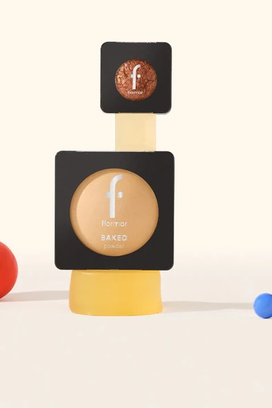 Flormar Yüksek Pigmentli & Doğal Işıltılı Fırınlanmış Kompakt Pudra 020 SOFT BEIGE - Resim 5