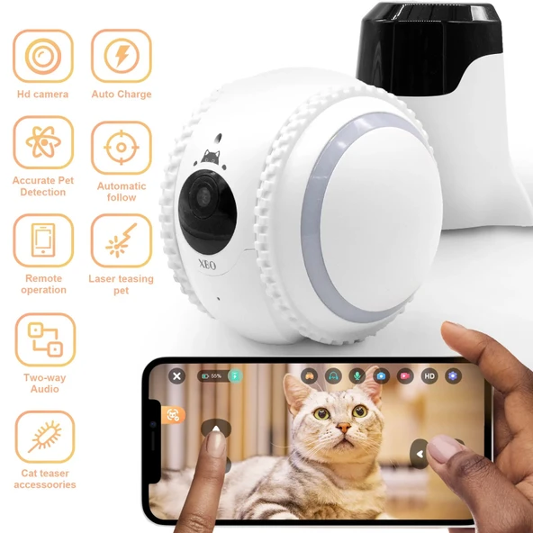 Smart PET Robot Kedi Köpek  Kamerası - Evcil Hayvan Kamerası - 6