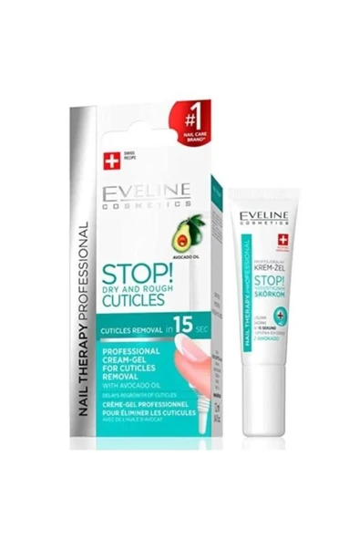 Eveline Cosmetics Stop Cuticles Dry and Rough Nail Cream Gel 12ml | Tırnak Bakımı ürün görseli 1