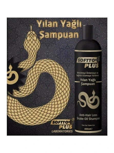 Softto Plus Yılan Yağlı Saç Dökülme Şampuan  400ml - Resim 3