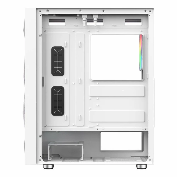 PowerBoost PB-P3509BW USB 3.2 ARGB ATX Mid Tower Beyaz Kasa - Resim 5