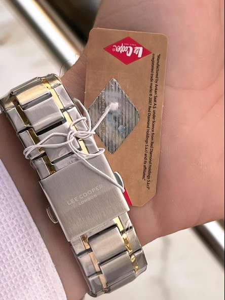 Lee Cooper Premium Nişan Ve Damatlara Özel 2 Yıl Garantili 5 Atm Erkek Kol Saati+Bileklik E08249.230 - Resim 5