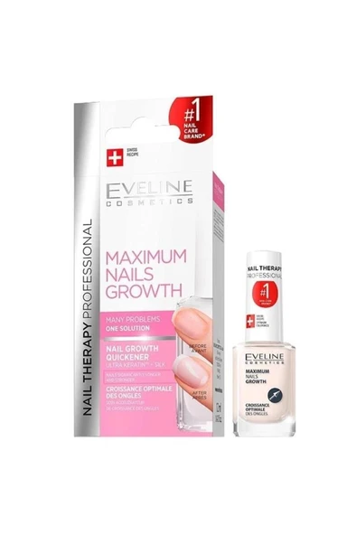 Eveline Cosmetics Hızlı Tırnak Uzatıcı Bakım | Maximum Nails Growth 12ml ürün görseli 1