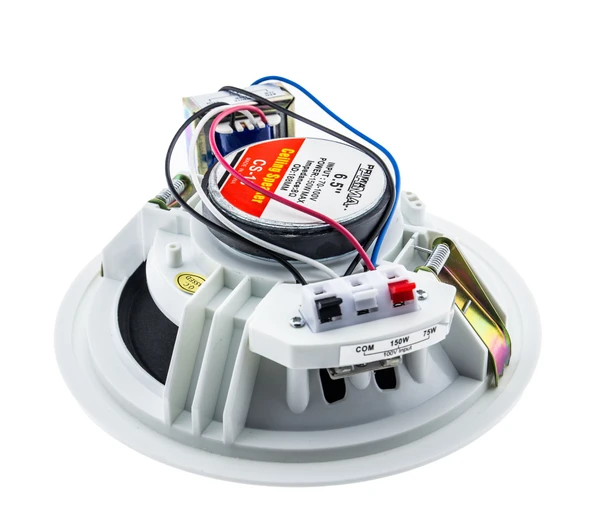 PRIMA CS-13 Tavan Hoparlörü - 150W, 6.5 inç, 70-100V Giriş, 8 Ohm, Estetik Tasarım, Kolay Montaj - 3