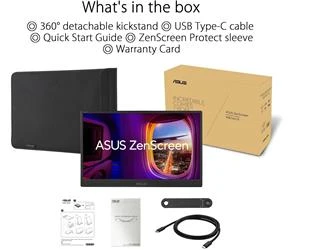 Asus 15.6" ZenScreen MB166CR 15.6 IPS 1920x1080 5ms USB-C Mat Ekran Taşınabilir USB Monitör - Resim 4