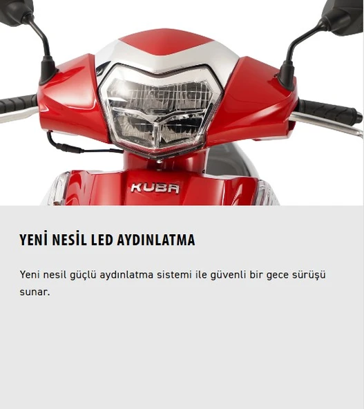 Kuba Borellı 50 Motosiklet Beyaz - 2