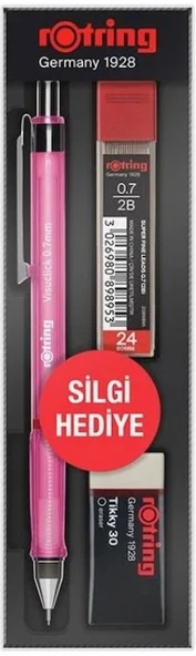 ROTRİNG VERSATİL KALEM VİSUCLİCK 0.7 OKUL SETİ OPAK PEMBE-1 ADET