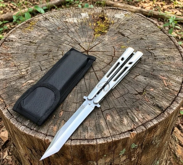 AlsepeteAvm Kalpli K-9 Perçinli Kelebek Çakı ürün görseli