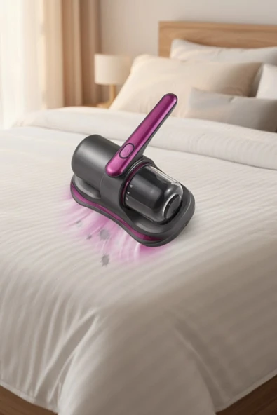 Glr G-168 Güçlü Akar Temizleyici  UV Işınlı El Tipi Yatak ve Koltuk Hijyen Süpürgesi | 100W, 12V Lityum Bataryalı ürün görseli 1