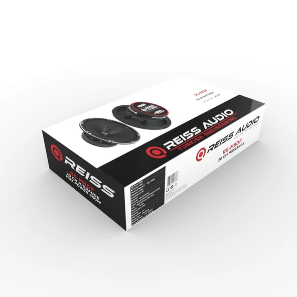 REİSS AUDİO RS-M8DF-ÇİFTİ 900W MAX-ÇİFTİ 400W GERÇEK RMS-KALİTELİ-PROFESYONEL 20CM MİDRANGE HOPARLÖR - Resim 4