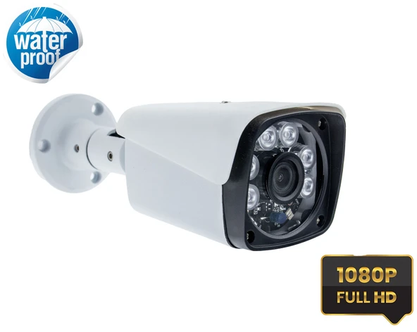 Kadraj 5MP Sony SecuLensli 1080P Full HD AHD 6 ATOM LED Güvenlik Kamerası Metal Aluminyum Kasa Su Geçirmez ürün görseli