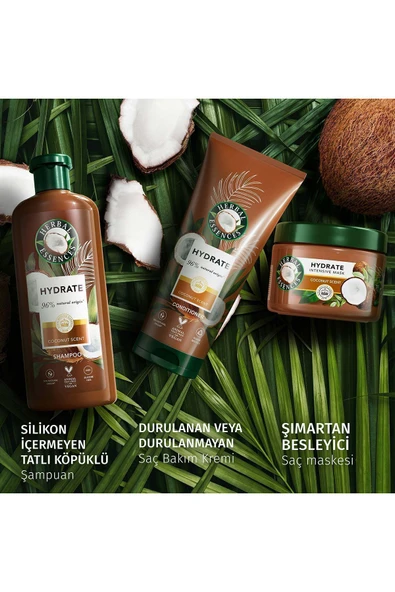 Herbal Essences Nemlendirici Hindistan Cevizi Kokulu Şampuan 350 ml - Resim 7