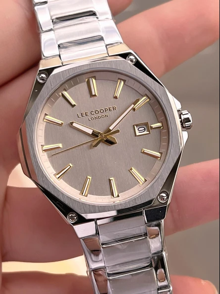 Lee Cooper İtalyan Tasarım Bileklik Hediyeli 2 Yıl Garantili 5 Atm Erkek Kol Saati ELC.08252.360 - Resim 4