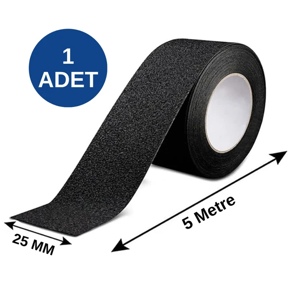 Taşlı Zemin Kaydırmaz Bant Kendinden Yapışkanlı Güvenli Yüzey Şeridi Merdiven ve Zeminler İçin - Resim 5