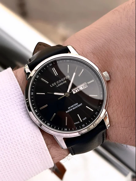 Lee Cooper İtalyan Tasarım Bileklik Hediyeli 2 Yıl Garantili 5 Atm Erkek Kol Saati ELC.08235.331 - Resim 3