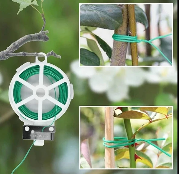 Çok Amaçlı Kendinden Makaslı Fide Ve Bitki Bağlama Teli - 50m - 5