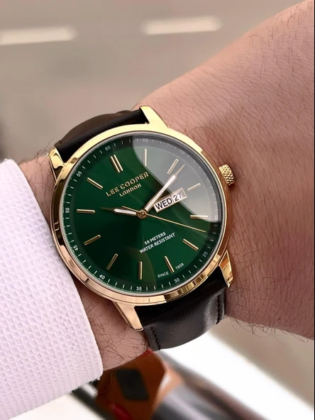 Lee Cooper İtalyan Tasarım Bileklik Hediyeli 2 Yıl Garantili 5 Atm Erkek Kol Saati ELC.08235.172 - Resim 3