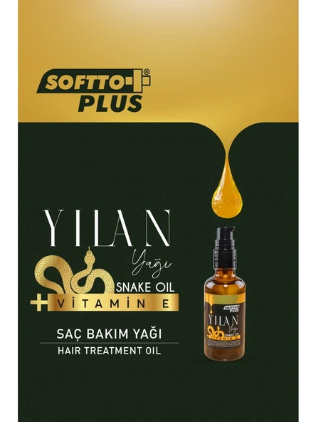 Softto Plus Saç Bakım Yılan Yağı 50 ml - Resim 2